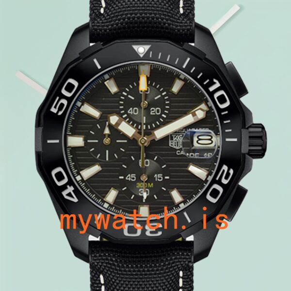 Tag Heuer Aquaracer Men CAY218A.FC6361 43mm Black-tone: Genuine vs. Replica