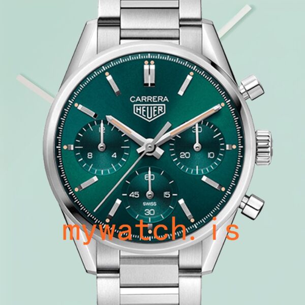 Tag Heuer Carrera Men CBK221F.FC6479-002 43mm Silver-tone Green Dial: Genuine vs. Replica